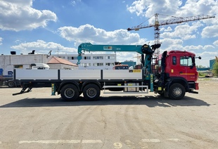 JAC N350 6×4 (35т) КМУ HKTC-8016 (8т) БОРТ 7,5×2,54×0,6м